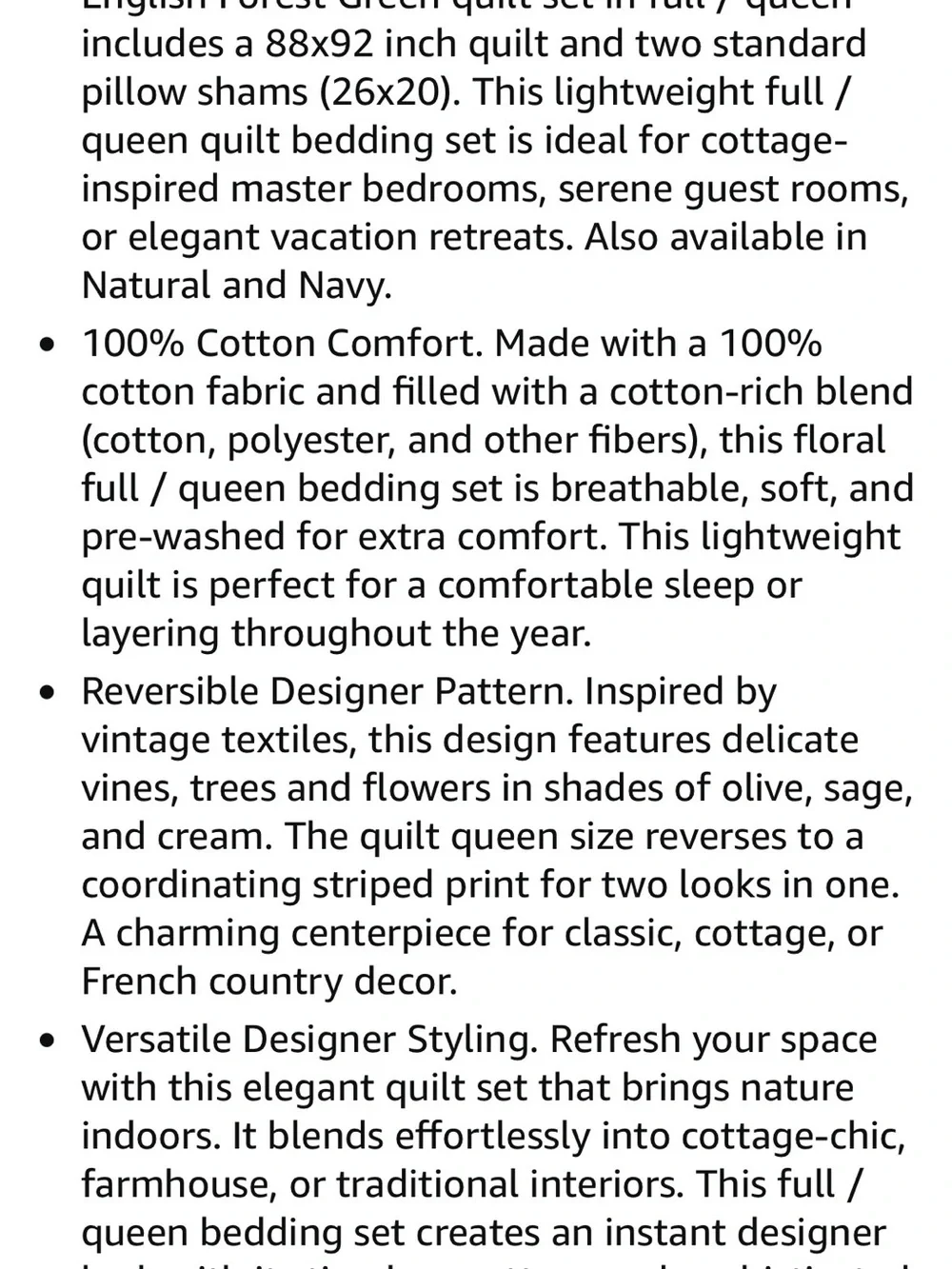 Levtex Home English Forest Green Quilt Set Full/Queen.